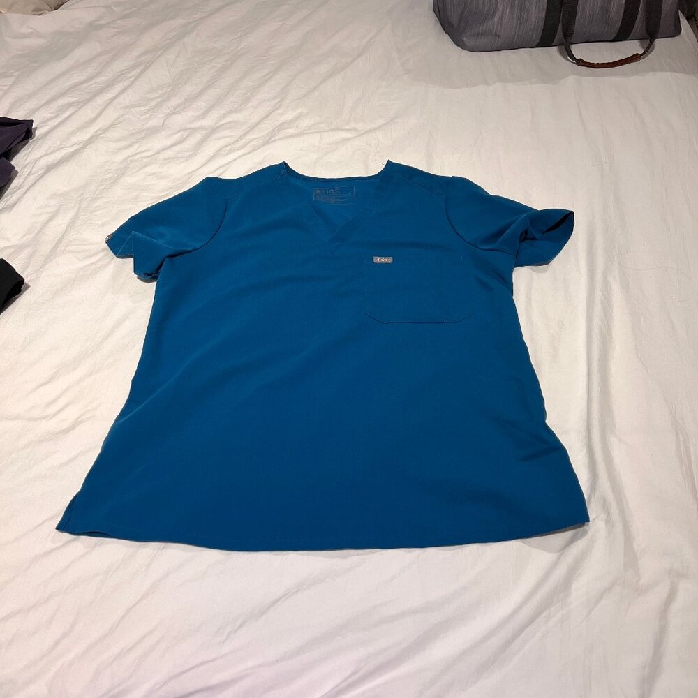 Blue Catarina scrub top